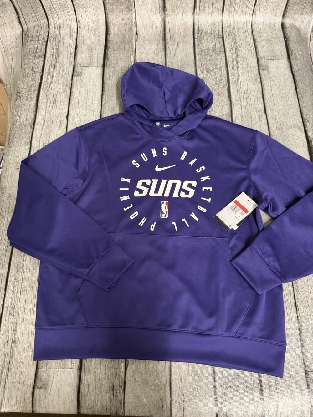 NWT Men's Nike Phoenix Suns Dri-FIT Spotlight Pullover Hoodie Large Purple